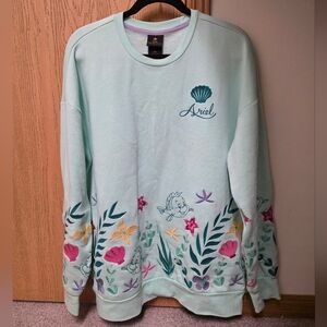 Ariel embroidered crew sweatshirt
